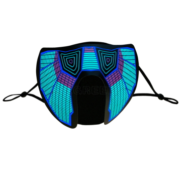 Low Price LED Equalizer Design Christmas Party Light-Up Mask