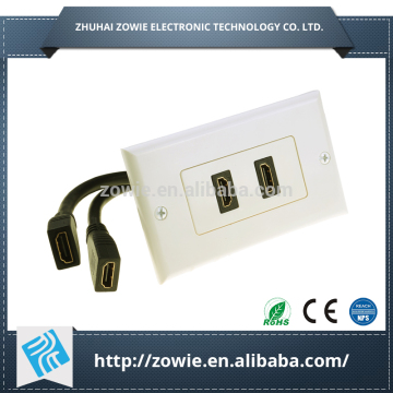 120 Type hdmi female to female wall plate