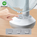 DP 16 inch oplaadbare bankventilator met zonnepaneel LED -lamp DC USB -uitgang