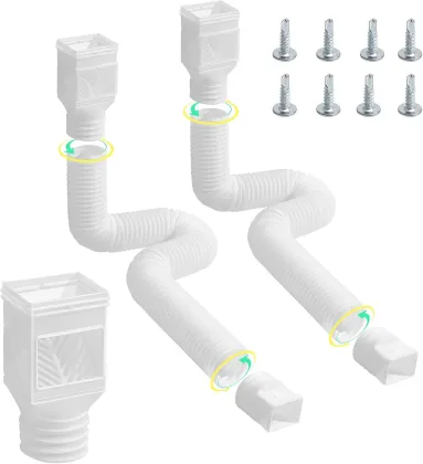 Flexible downspout extender