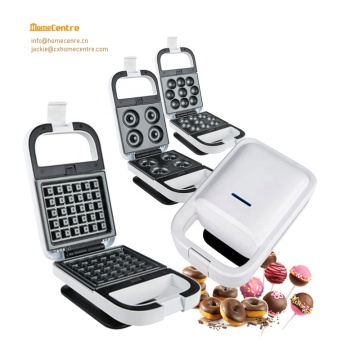 3-in-1 Detachable Snack Maker: Waffle, Donut, and Pop Cake Grill Plate