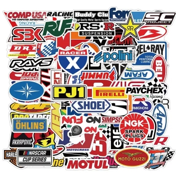 20pcs/set Cartoon Stickers Motorcycle Decals for Motorcycle Helmet Laptop Suitcase Skateboards Guitar Graffiti Stickers