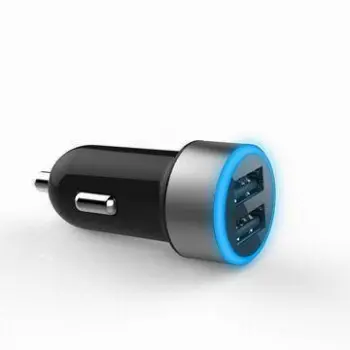 Car Charger with Dual USB Ports, 5V/2.1A, for Mobile Devices