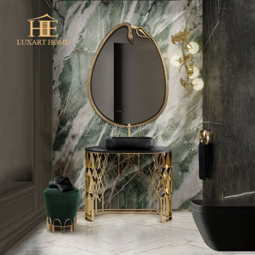 Luxury Tree Root Mirrored Gold Bathroom Basin