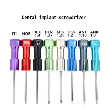 Dental Implants Screws Screwdriver Kit for Noble, 3I, Osstem, and Ankylos