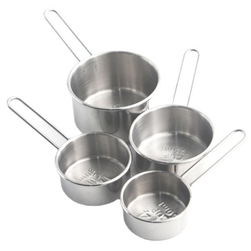 Stainless Steel Measuring Cups Set for Baking and Kitchen Use