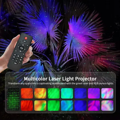 Aurora Star Projector: Outdoor Christmas Lights Decorations
