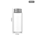 37mm Glass Food Storage Bottle with Aluminum Cap