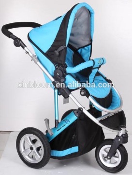 2015 BS09 aluminum prams three wheels with one touch double brake fuction pass en1888