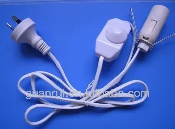 Australia salt lamp cord ,lamp cord with inline switch,lamp cord with foot switch
