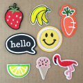 Yellow smile face DIY patch fashion Fabric Embroidery