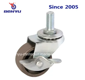 Metal Thread Stem Caster Wheel