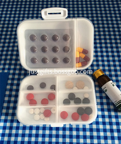 Promotional Mini Plastic Pillboxes W Compartments