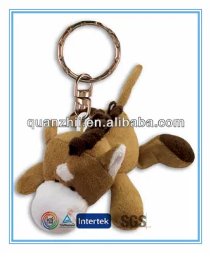 Cheap toys stuffed horse keychain