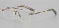 Titan Rimless Designer Black Aviator Glasses