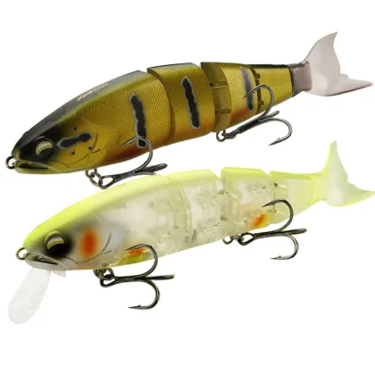 JOHNCOO 4 Sections Jointed Floating Hard Bait Jerk Lure for Bass and Pike