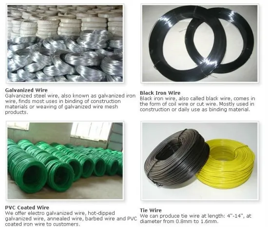 various types of iron wire (Baodi Factory ISO9001:2000)