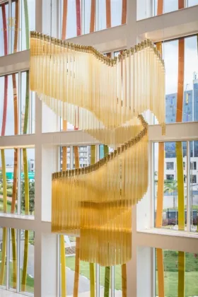 Great contemporary staircase lighting chandelier for foyer