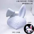 Base de máscara de cosplay de coelho com orelha dobrável em branco DIY