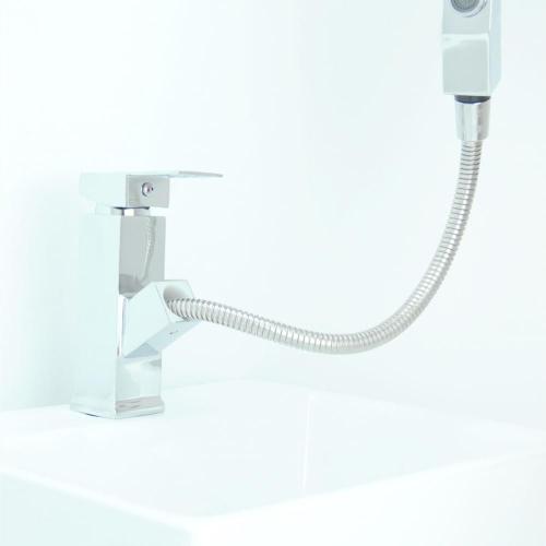 ก๊อกผสมครัว ก๊อกเดี่ยวอ่างล้างหน้า สีดำ Faucet Kitchen