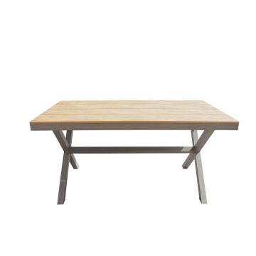 Multifunctional Outdoor Rectangle Plastic Wood Table for Hotels, Schools, and Bedrooms