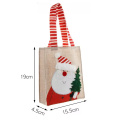 Printed Reusable Christmas Jute Bag