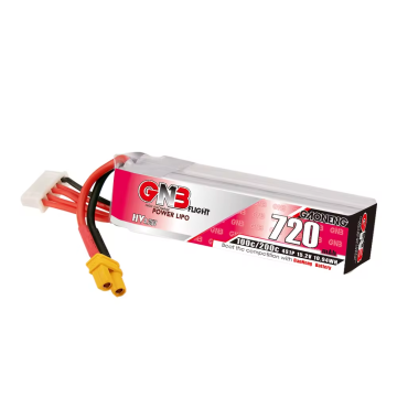 High Voltage 15.2V 720mAh 4S 100C LiPo Battery with XT30 Connector for FPV Drones