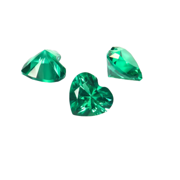 Lab Grown and Natural Hydrothermal Green Emerald Beads per Gram Price for Jewelry