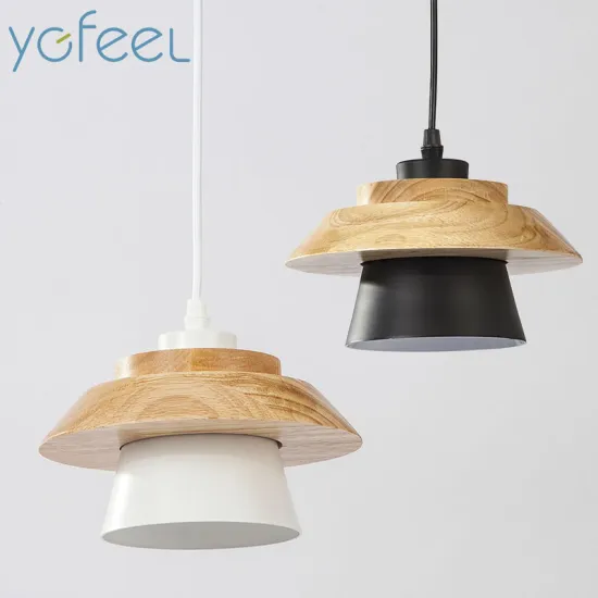 Dining Room Pendant Light Modern Bedroom Lighting Home Indoor Lighting Decoration Hotel Room Pendant Lamp Aluminum+Wood E27