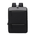 Custom Business Soft Pure Color Breathable black Backpack