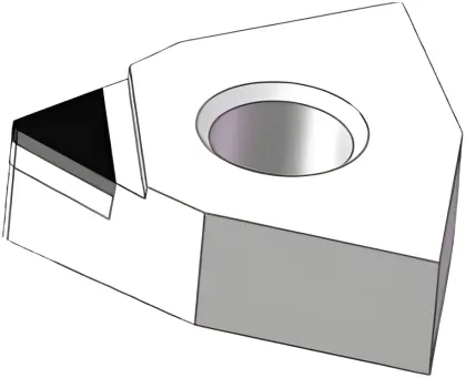 PCD hard milling cutter turning inserts