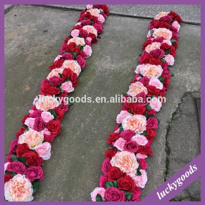 luxury blush stage flower with artificial rose and peonies