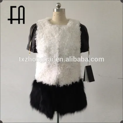 Factory direct wholesale fashion wpman baby lamb fur coat