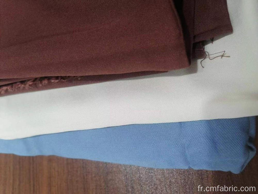 100% Rayon Twill Plain Dyed Fabric 150gsm