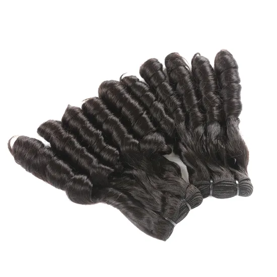 10"-22" Double Drawn Fumi Hair Weaving  100% Raw Unprocessed Brazilian Hair Full Ends Soft Smooth Healthy