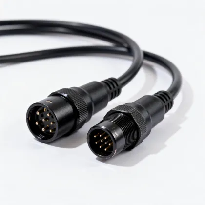 Threaded Circular Connectors - 8 Pin Solder Connector