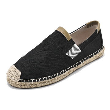 Jute Sole Men's Espadrilles: New Designer Slip-on Casual Shoes Wholesale & Custom Canvas