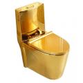 gold ceramic one piece toilet bowl