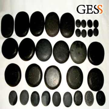 GESS-6031 Black Polish Hot Fix Stone Massage Set
