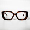 Tortoiseshell oversized kattenoogvormige bril frames vrouwen