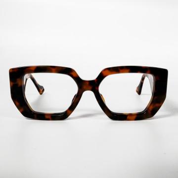 Tortoiseshell oversized kattenoogvormige bril frames vrouwen