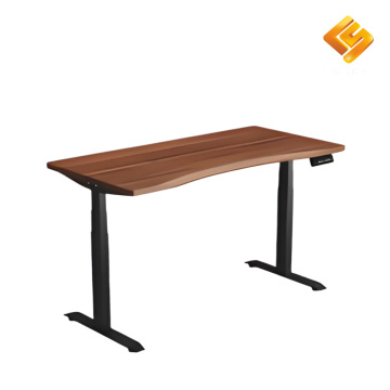 Wood-grain electric height-adjustable table