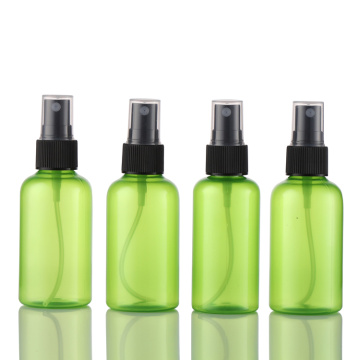 30ml 50ml 100ml 200ml pet green fine mist spray pet plastic bottle for Cosmetic