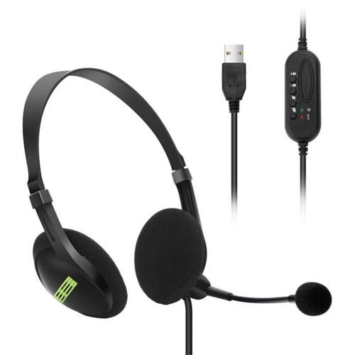 Auriculares USB con micrófono Auriculares para computadora