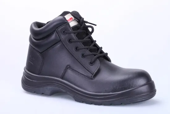 Full grain leather double density PU safety boot