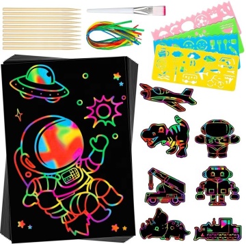 Colorful Scratch Art Card Making Kit: Your Ultimate Paper Craft Supplies