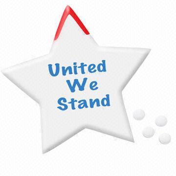 Patriotic Star Design Slim Mints