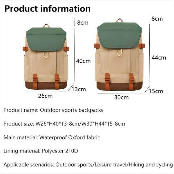 Stylish Large Capacity Outdoor Backpack