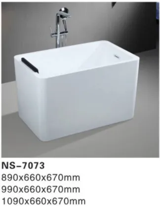 Modern Small 1m Bathtub for Bathroom Jacuzzi