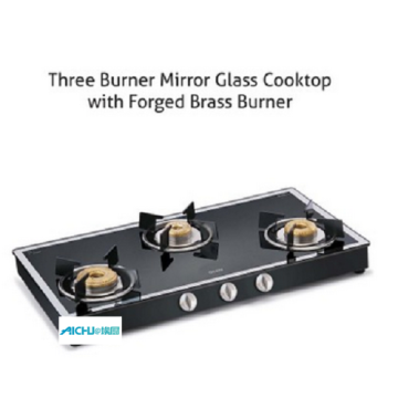 Gas Stove Forged Burners Black Mirror Finish